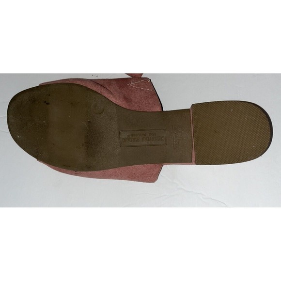 Christian Siriano For Payless Sz 8 Sandals Shoes Pink Faux Suede - Picture 7 of 9